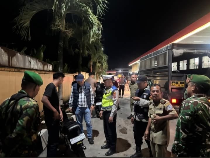 Malam Minggu, Polres Labuhanbatu Gandeng TNI-Satpol PP Sisir Titik Rawan Gangguan Kamtibmas